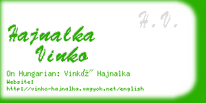 hajnalka vinko business card